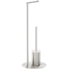 Mexen Loop stehende Toilettenbürste mit Papierhalter, gebürsteter Nickel - 70A71095-97