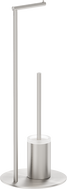 Mexen Loop stehende Toilettenbürste mit Papierhalter, gebürsteter Nickel - 70A71095-97