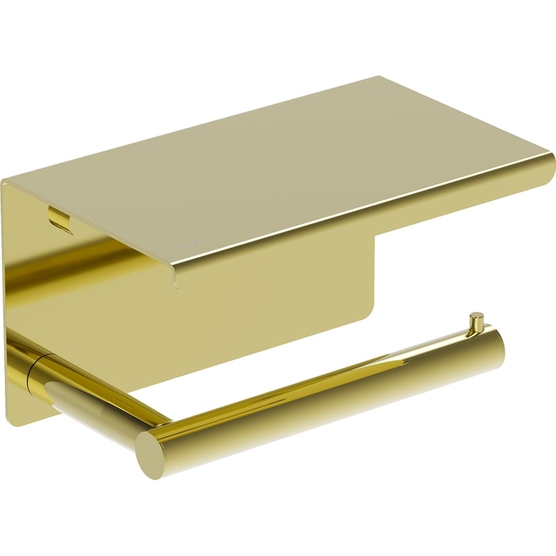 Mexen Loop Toilettenpapierhalter mit Ablage, gold - 70A71022-50