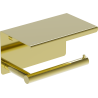 Mexen Loop Toilettenpapierhalter mit Ablage, gold - 70A71022-50