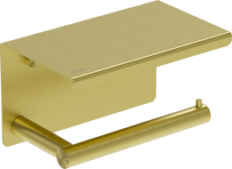 Mexen Loop Toilettenpapierhalter mit Ablage, gebürstetes Gold - 70A71022-55