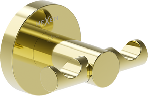 Mexen Ovio doppelter Handtuchhaken, gold - 70A19512-50