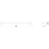 Mexen Ovio Handtuchhalter, gebürstetes Gold - 70A19543-55