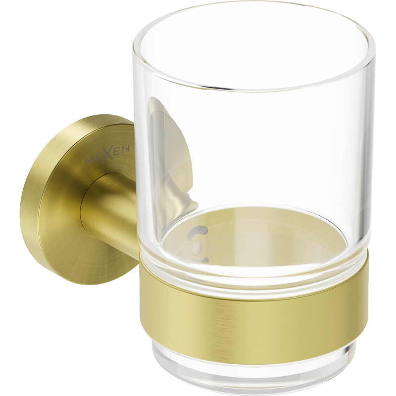 Mexen Ovio Zahnputzbecher, gebürstetes Gold - 70A19551-55
