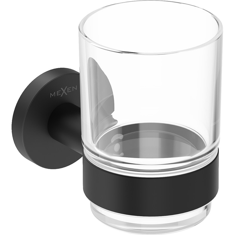 Mexen Ovio Zahnputzbecher, schwarz - 70A19551-70