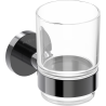 Mexen Ovio Zahnputzbecher, Black Chrome - 70A19551-73
