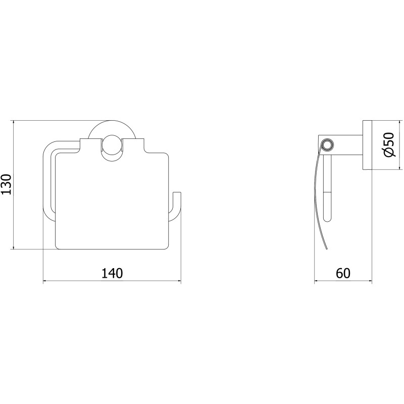 Mexen Ovio Toilettenpapierhalter, weiß - 70A19521-20