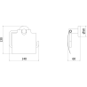 Mexen Ovio Toilettenpapierhalter, weiß - 70A19521-20