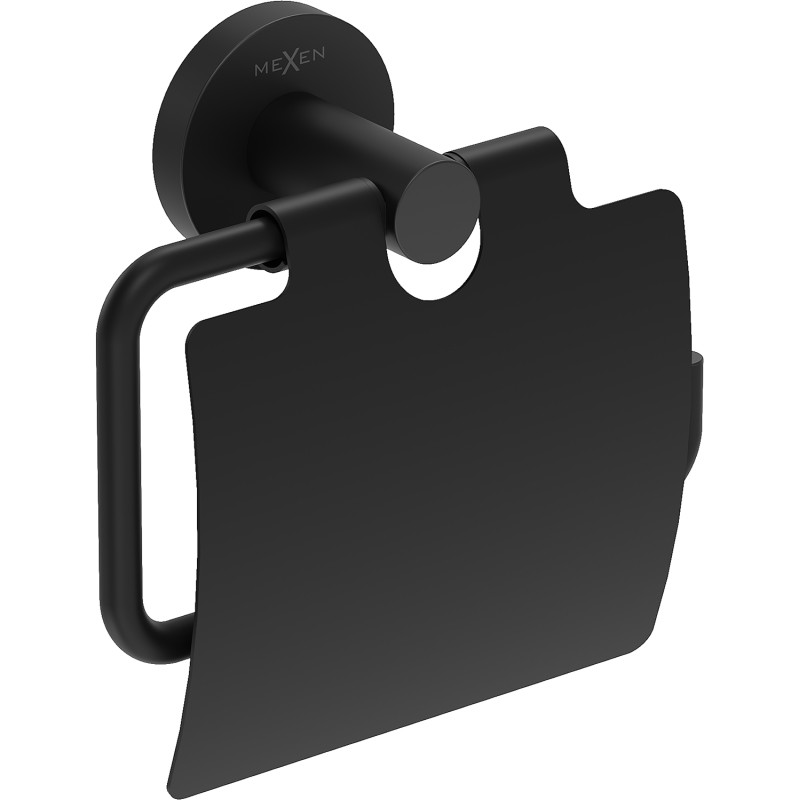Mexen Ovio Toilettenpapierhalter, schwarz - 70A19521-70
