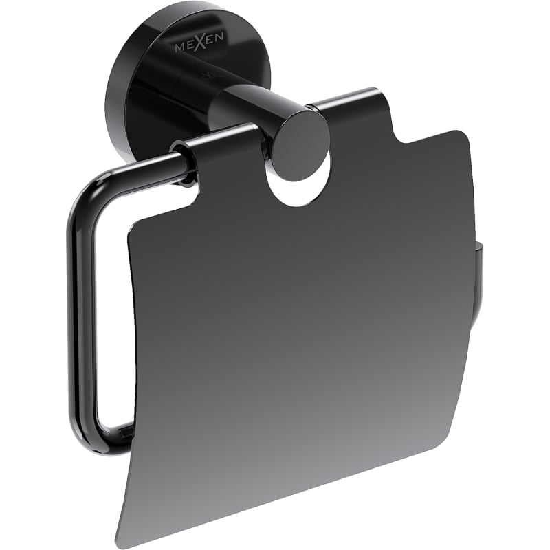 Mexen Ovio Toilettenpapierhalter, Schwarz Chrom - 70A19521-73