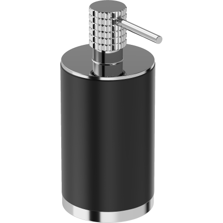 Mexen Triv stehender Seifenspender, schwarz/chrom - 70A33059-00B