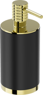 Mexen Triv stehender Seifenspender, schwarz/gold - 70A33059-50B