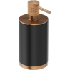 Mexen Triv stehender Seifenspender, schwarz/bürstetes Kupfer - 70A33059-65B
