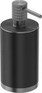 Mexen Triv stehender Seifenspender, schwarz/gebürstetes Pistolen-Grau - 70A33059-66B