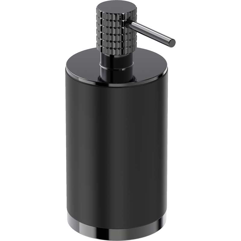 Mexen Triv stehender Seifenspender, schwarz/black chrome - 70A33059-73B
