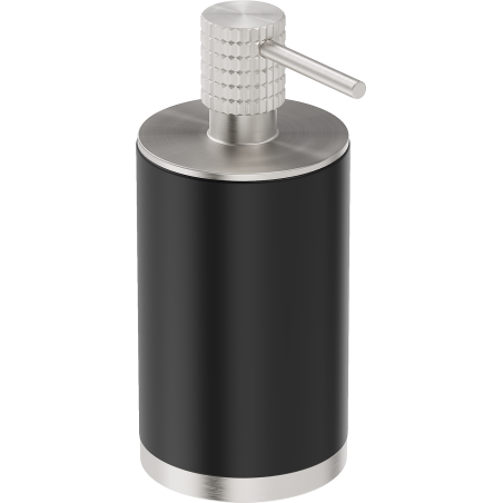 Mexen Triv stehender Seifenspender, schwarz/bürstetes Nickel - 70A33059-97B
