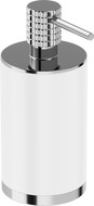 Mexen Triv freistehender Seifenspender, weiß/chrom - 70A33059-00W