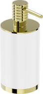 Mexen Triv stehender Seifenspender, weiß/gold - 70A33059-50W