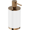 Mexen Triv stehender Seifenspender, weiß/roségold - 70A33059-60W