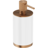 Mexen Triv stehender Seifenspender, weiß/bürstetes Kupfer - 70A33059-65W