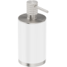 Mexen Triv stehender Seifenspender, weiß/gebürsteter Nickel - 70A33059-97W