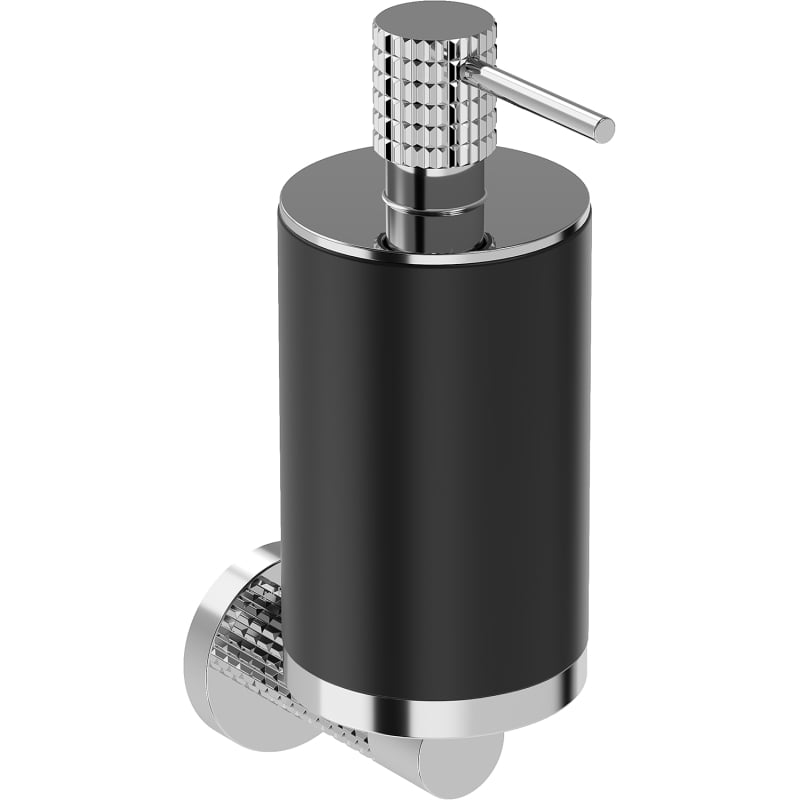 Mexen Triv Seifenspender, schwarz/chrom - 70A33058-00B