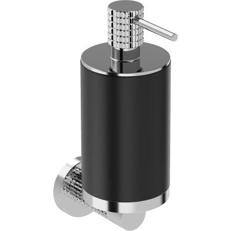Mexen Triv Seifenspender, schwarz/chrom - 70A33058-00B