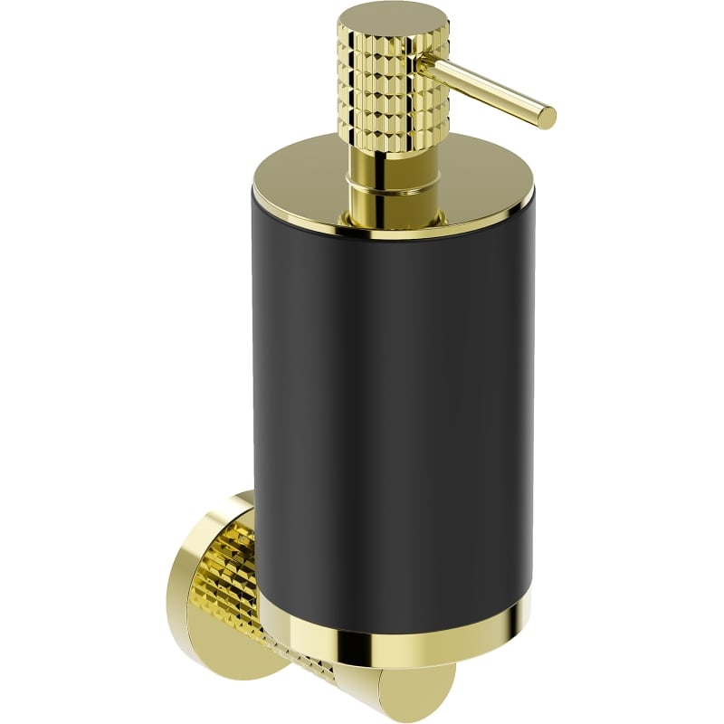 Mexen Triv Seifenspender, schwarz/gold - 70A33058-50B