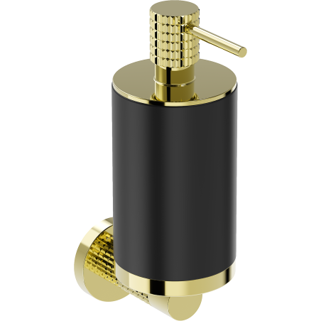 Mexen Triv Seifenspender, schwarz/gold - 70A33058-50B