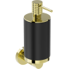 Mexen Triv Seifenspender, schwarz/gold - 70A33058-50B