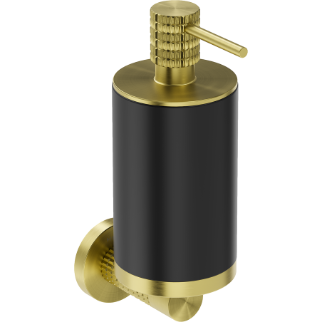 Mexen Triv Seifenspender, schwarz/gold gebürstet - 70A33058-55B