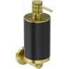 Mexen Triv Seifenspender, schwarz/gold gebürstet - 70A33058-55B