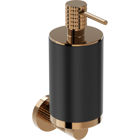 Mexen Triv Seifenspender, schwarz/roségold - 70A33058-60B