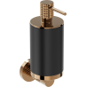 Mexen Triv Seifenspender, schwarz/roségold - 70A33058-60B