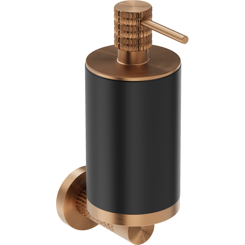 Mexen Triv Seifenspender, schwarz/bürstetes Kupfer - 70A33058-65B