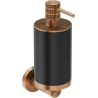 Mexen Triv Seifenspender, schwarz/bürstetes Kupfer - 70A33058-65B