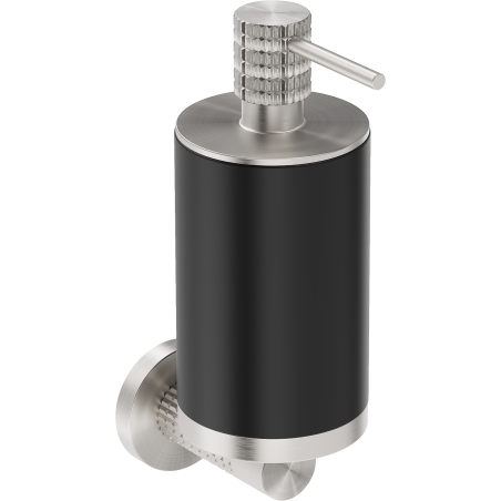 Mexen Triv Seifenspender, Schwarz/Gebürsteter Nickel - 70A33058-97B