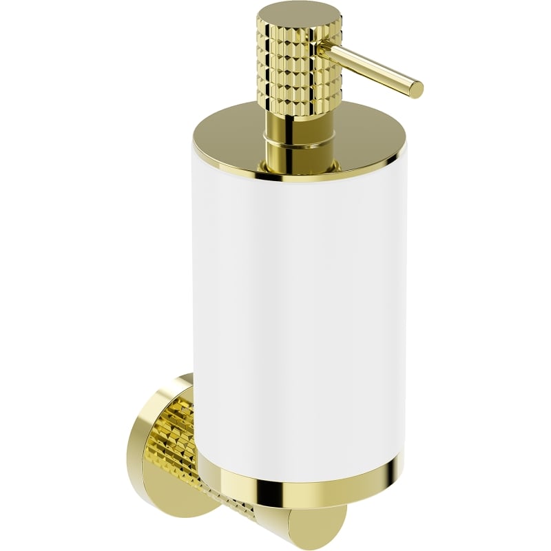 Mexen Triv Seifenspender, Weiß/Gold - 70A33058-50W