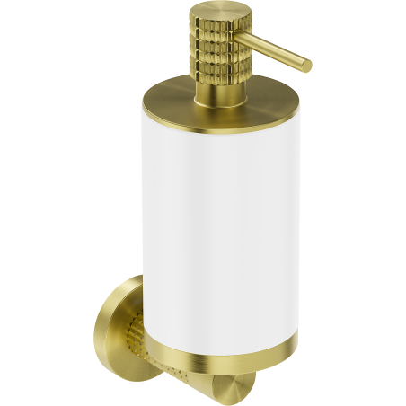 Mexen Triv Seifenspender, weiß/bürstet Gold - 70A33058-55W