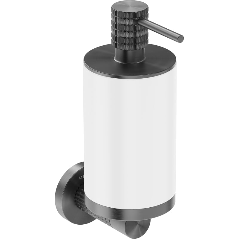 Mexen Triv Seifenspender, weiß/gebürstetes Gun Gray - 70A33058-66W