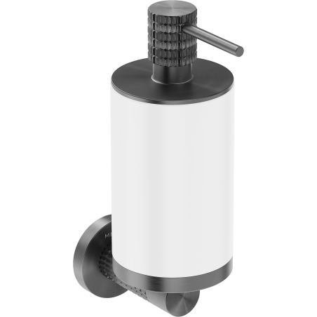 Mexen Triv Seifenspender, weiß/gebürstetes Gun Gray - 70A33058-66W