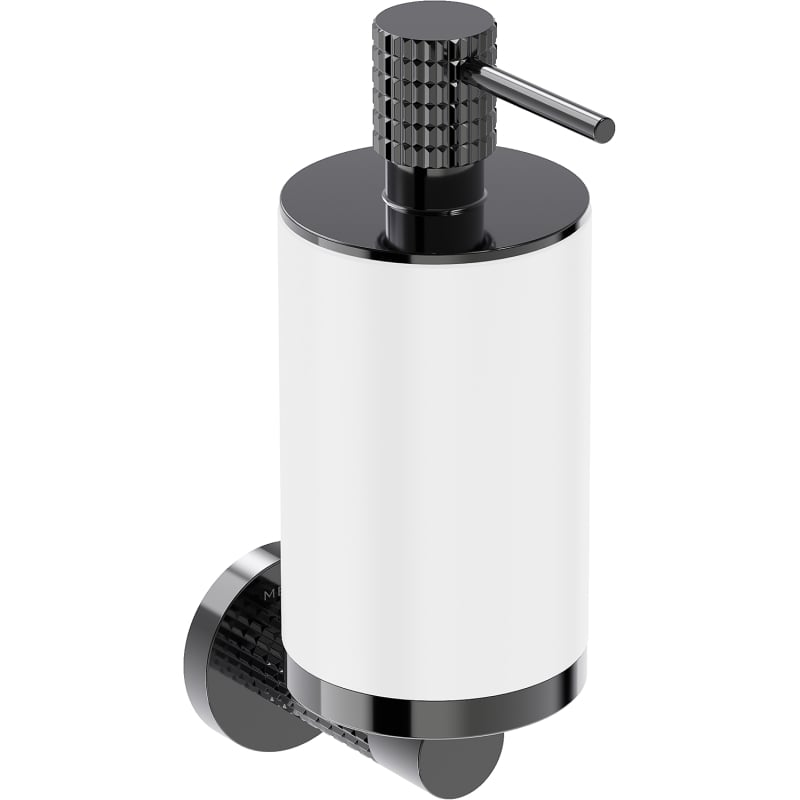 Mexen Triv Seifenspender, weiß/schwarz Chrom - 70A33058-73W