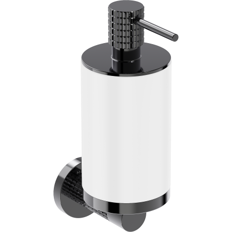 Mexen Triv Seifenspender, weiß/schwarz Chrom - 70A33058-73W