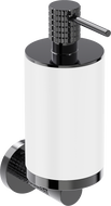 Mexen Triv Seifenspender, weiß/schwarz Chrom - 70A33058-73W