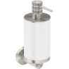 Mexen Triv Seifenspender, weiß/gebürsteter Nickel - 70A33058-97W