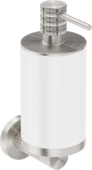 Mexen Triv Seifenspender, weiß/gebürsteter Nickel - 70A33058-97W