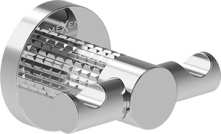 Mexen Triv Doppelter Handtuchhaken, Chrom - 70A33012-00