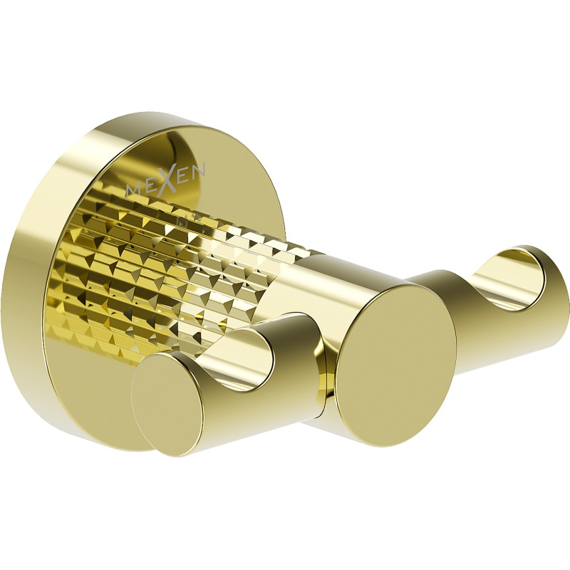Mexen Triv Doppel-Handtuchhaken, gold - 70A33012-50