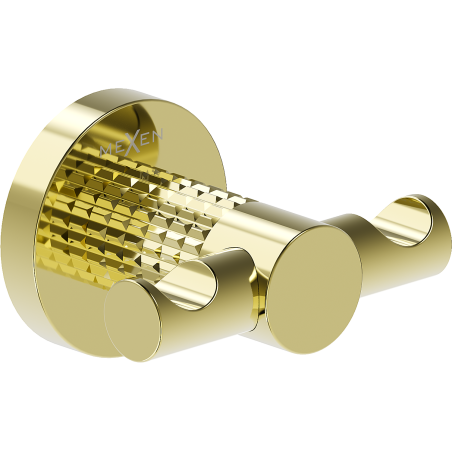 Mexen Triv Doppel-Handtuchhaken, gold - 70A33012-50