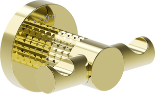 Mexen Triv Doppel-Handtuchhaken, gold - 70A33012-50